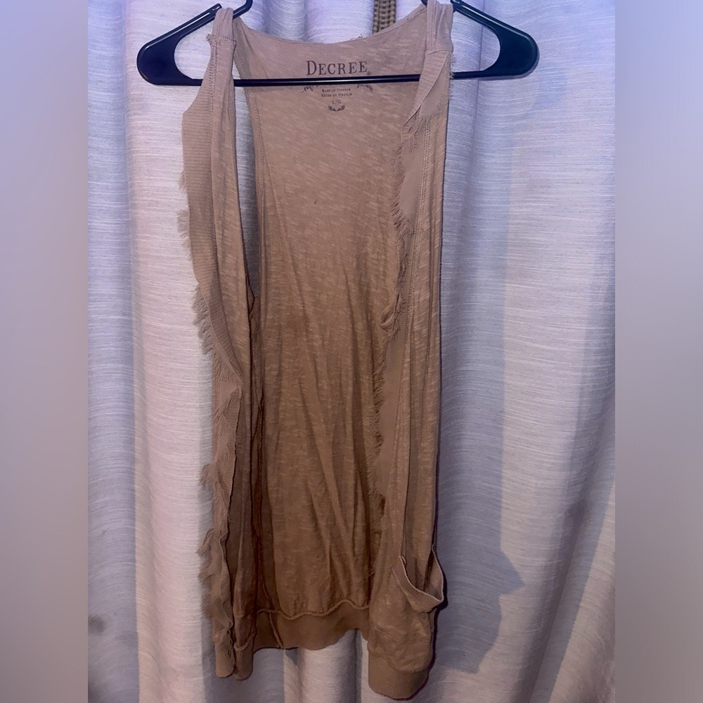 Decree cardigan vest size L